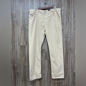 NEW AG The Everett Slim Straight Sueded Stretch Sateen